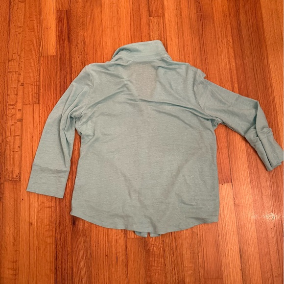 J.McLaughlin Womens Linen Blend Button Front Top Size unsure 3/4 Sleeve Capsule - Picture 3 of 8